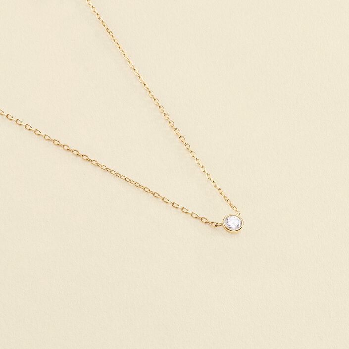 Collier ras du cou BRILLANT - Cristal / Doré - Colliers  | Agatha