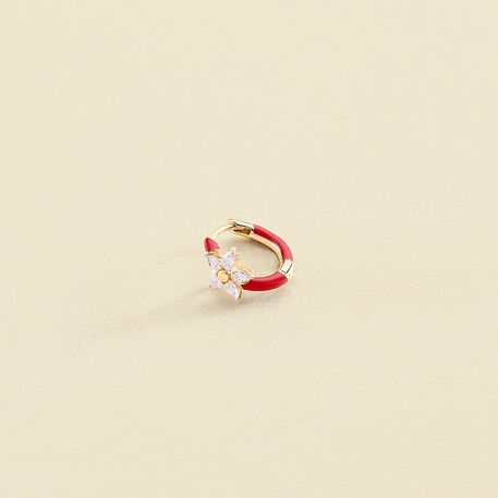 Piercing créole STUNNING - Rose / Violet - Piercings  | Agatha
