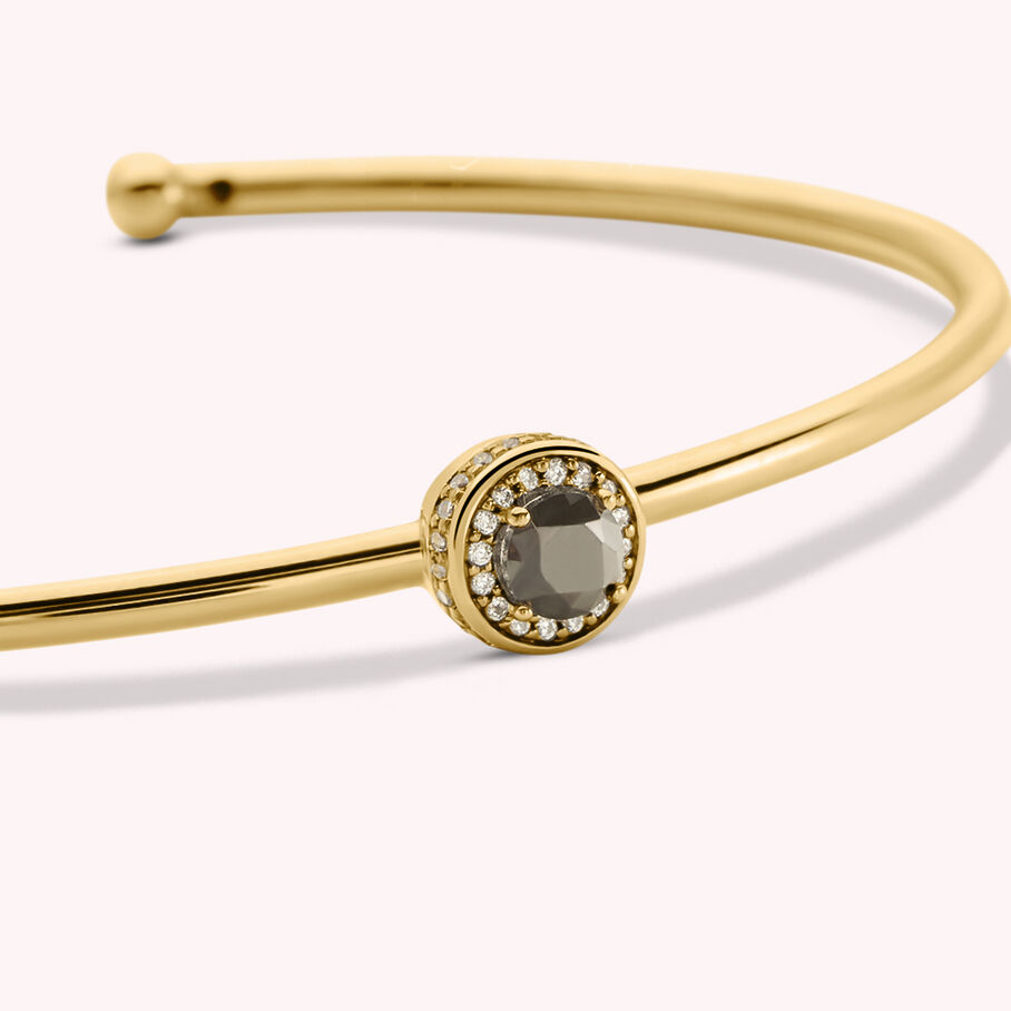 Jonc IMPERIAL - Noir / Doré - Bracelets  | Agatha
