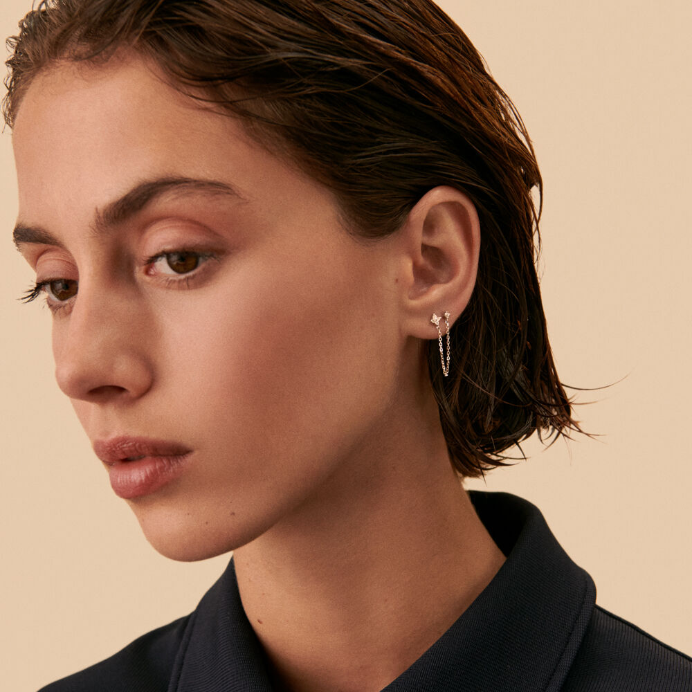 Piercing puce MIX& MATCH - Cristal / Argenté - Piercings  | Agatha