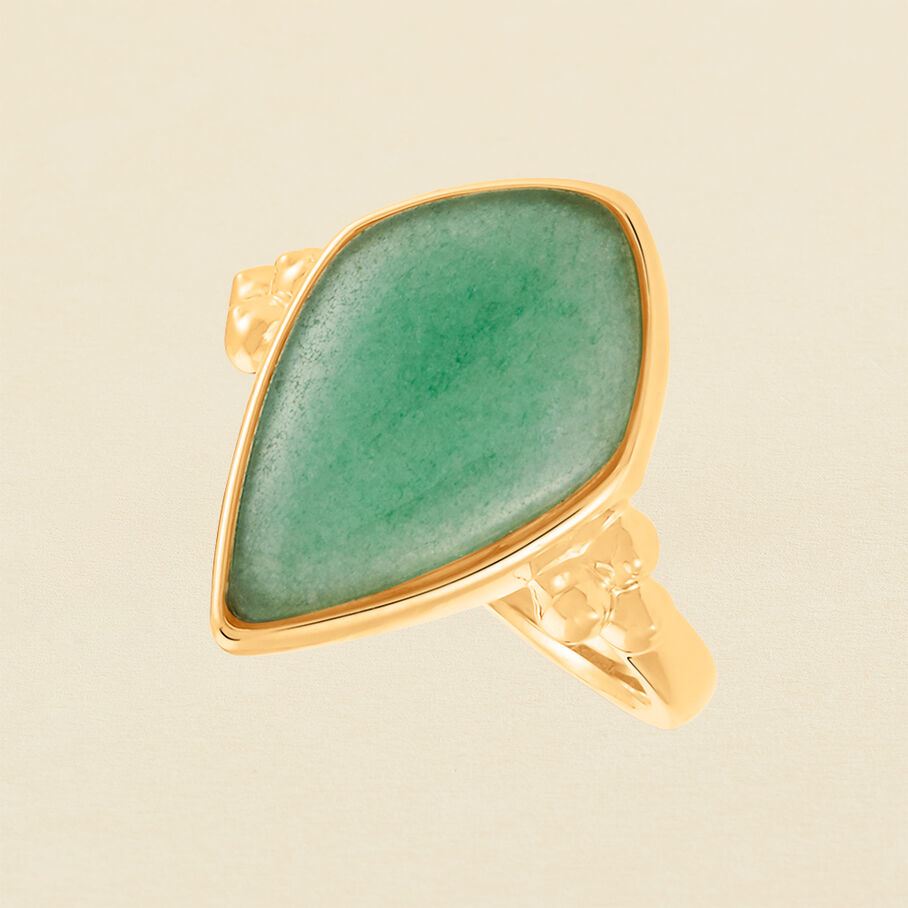 Bague fine MOON - Aventurine - Bagues  | Agatha