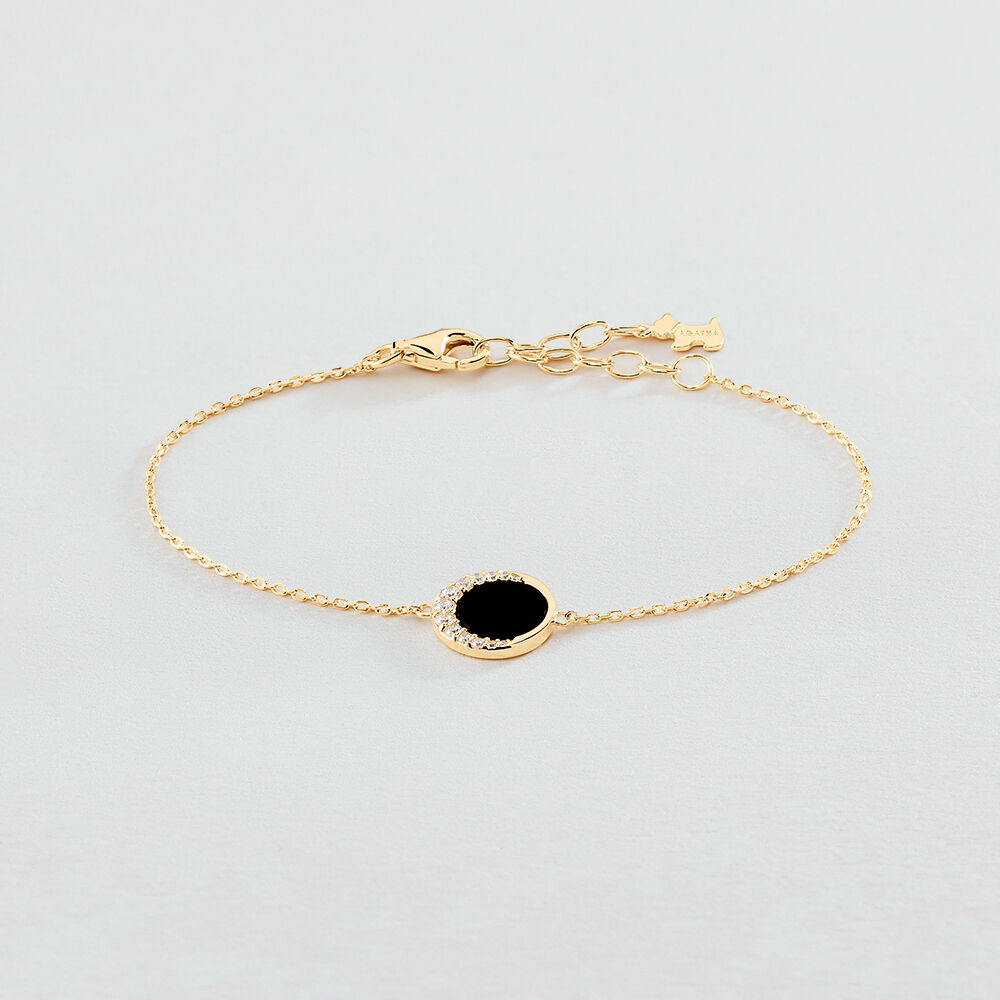 Bracelet souple MOONONYX - Onyx - Bracelets  | Agatha