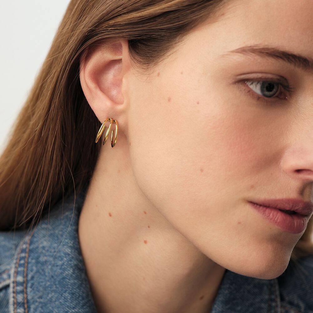 Cr&eacute;oles PHILRIN - Dor&eacute; - Boucles d'oreilles fantaisies  | Agatha