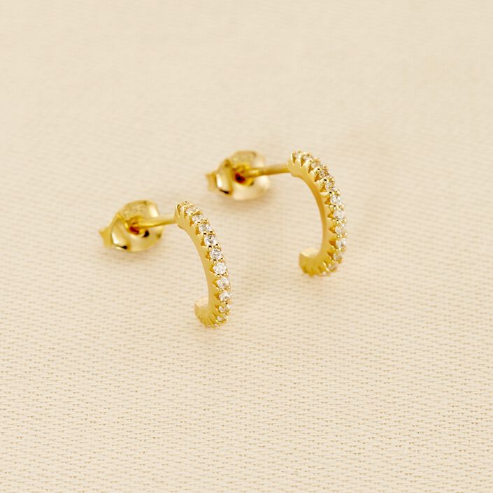 Créoles MULTI - Cristal / Doré - Boucles d'oreilles  | Agatha
