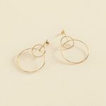 Boucles d'oreilles pendantes CASSINI - Doré - Boucles d'oreilles  | Agatha