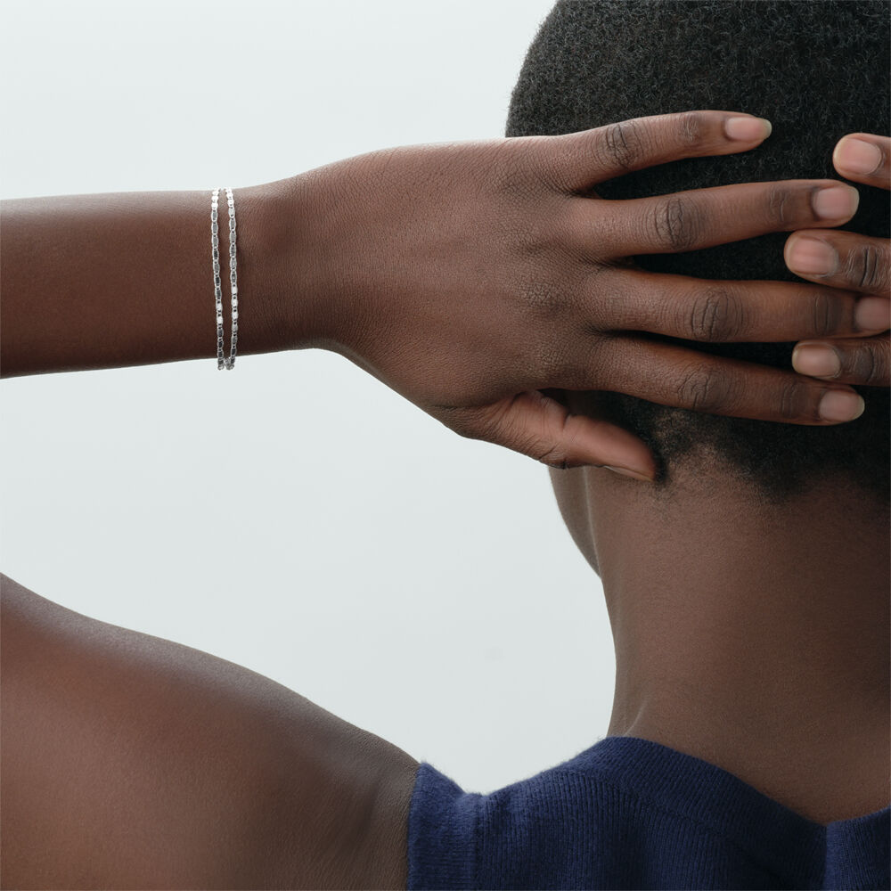 Bracelet souple JUSSIEU - Argent&eacute; - Bracelets souples  | Agatha