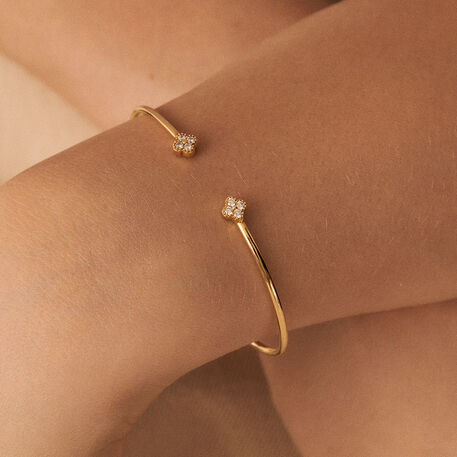 Jonc BELOVED - Cristal / Doré - Bracelets  | Agatha