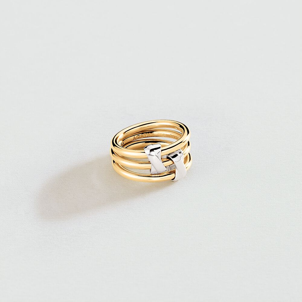 Bague large AFFINITE - Doré / Argenté - Bagues fantaisie  | Agatha
