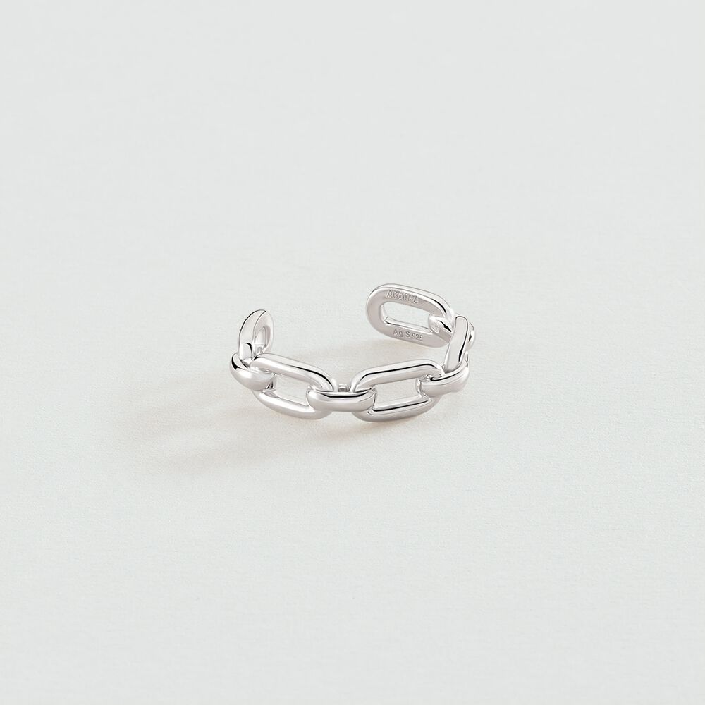 Bague ajustable CHAIN - Argenté - Bagues ajustables  | Agatha