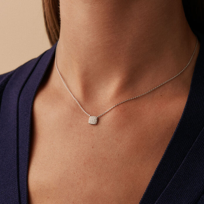 Collier ras du cou GLORIA - Cristal / Argenté - Colliers  | Agatha