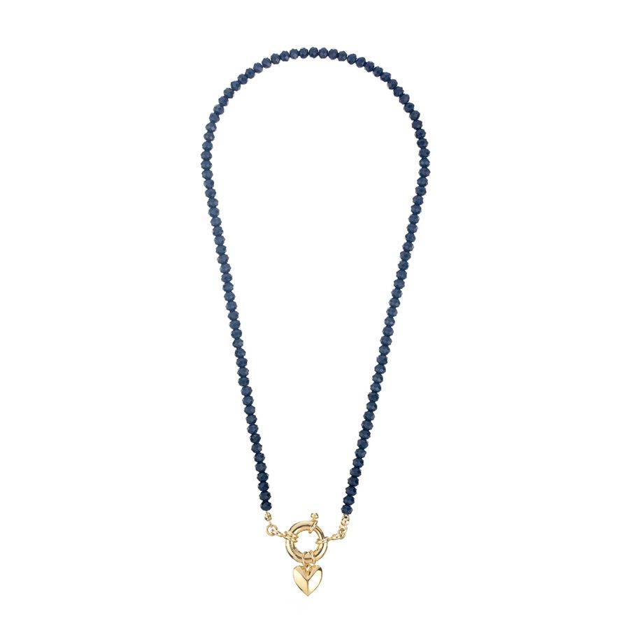 Collier ras du cou GAYNOR - Bleu / Doré - Colliers  | Agatha