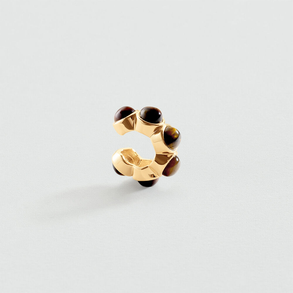 Piercing ear cuff PIERRE BATIGNOLLES - Marron / Dor&eacute; - Piercings  | Agatha