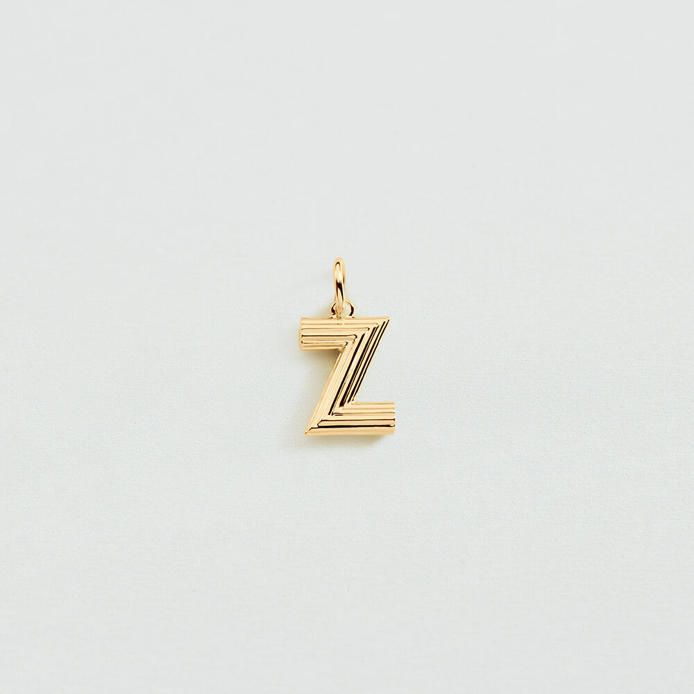 Pendentif LETTRE Z - Dor&eacute; - Bijoux  | Agatha