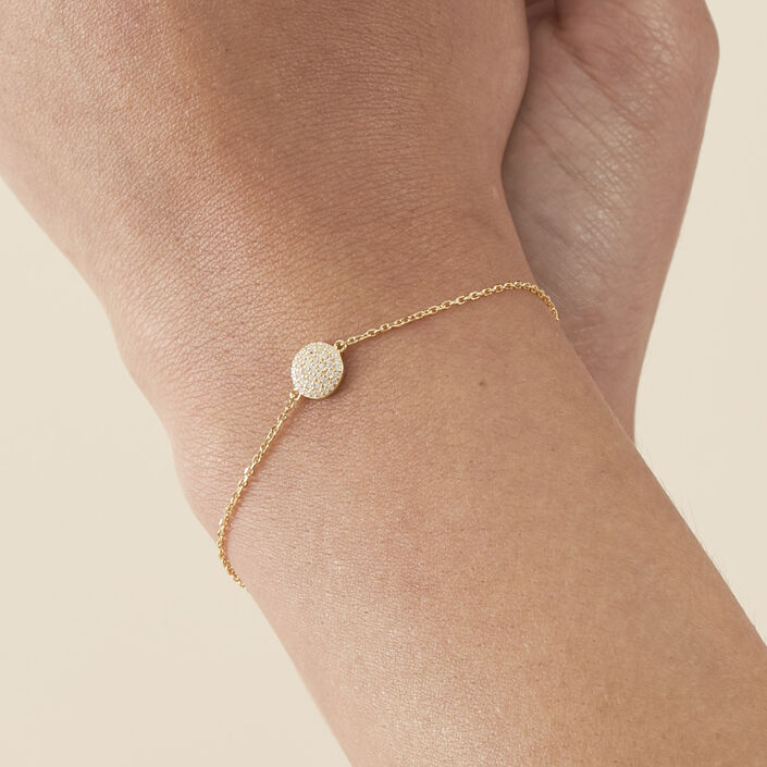 Bracelet souple CRISTAL - Cristal / Doré - Bracelets  | Agatha