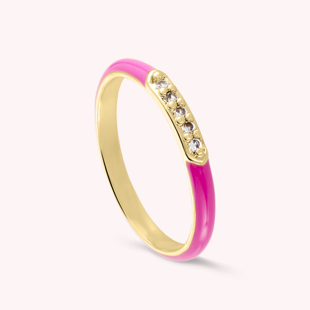 Bague fine BONHEUR Rose Dor 02240464 892 50 Agatha