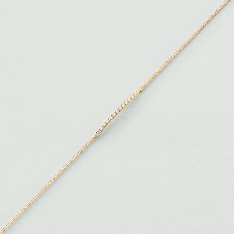 Bracelet souple BARSHINE - Cristal / Doré - Bracelets  | Agatha