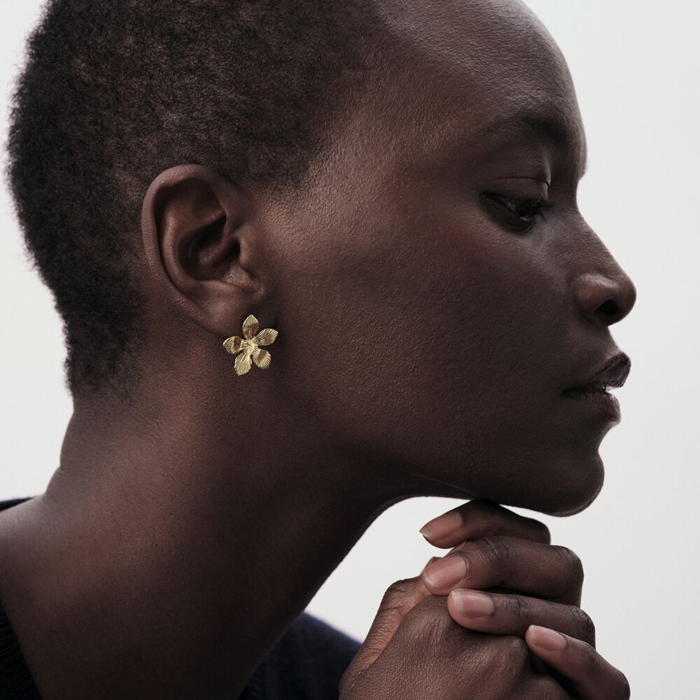 Boucles d'oreilles puces BLOOM - Doré - Boucles d'oreilles puces  | Agatha