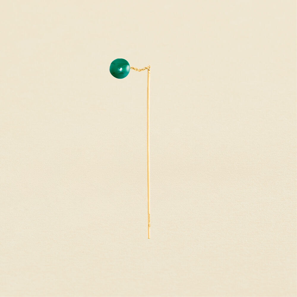 Piercing puce STONES - Vert / Doré - Outlet  | Agatha