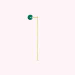 Piercing puce STONES - Vert / Doré - Outlet  | Agatha