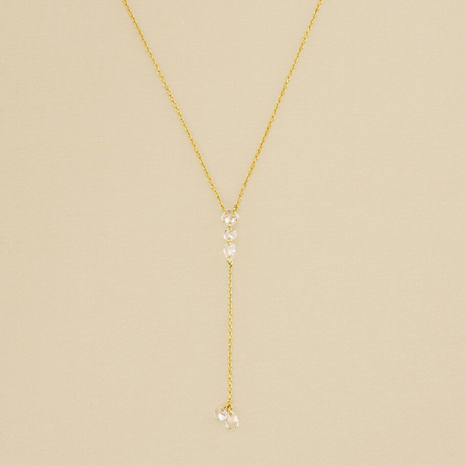 Collier mi-long PETILLE - Cristal / Doré - Colliers  | Agatha