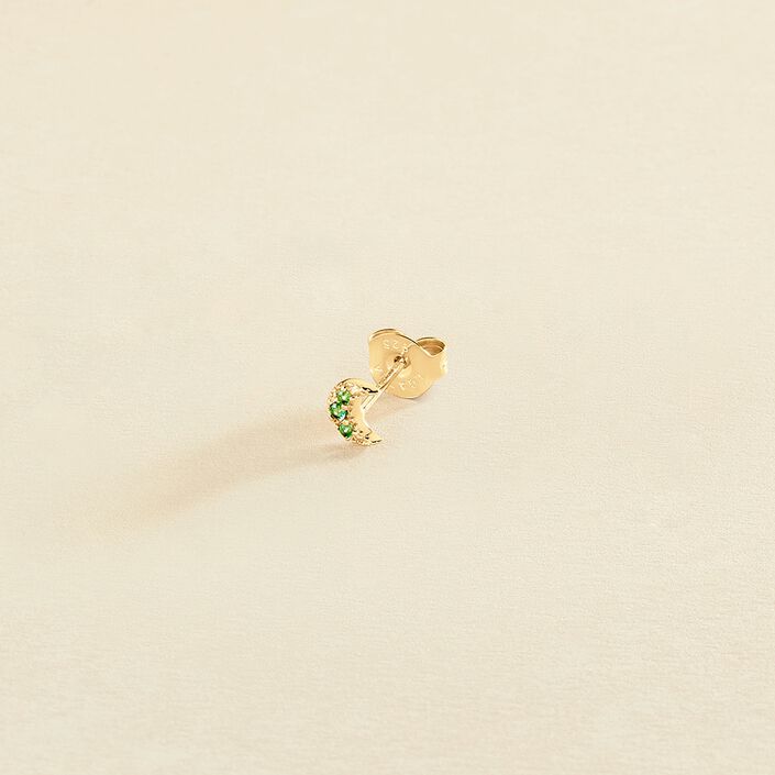 Piercing puce LUA - Vert / Doré - Piercings  | Agatha