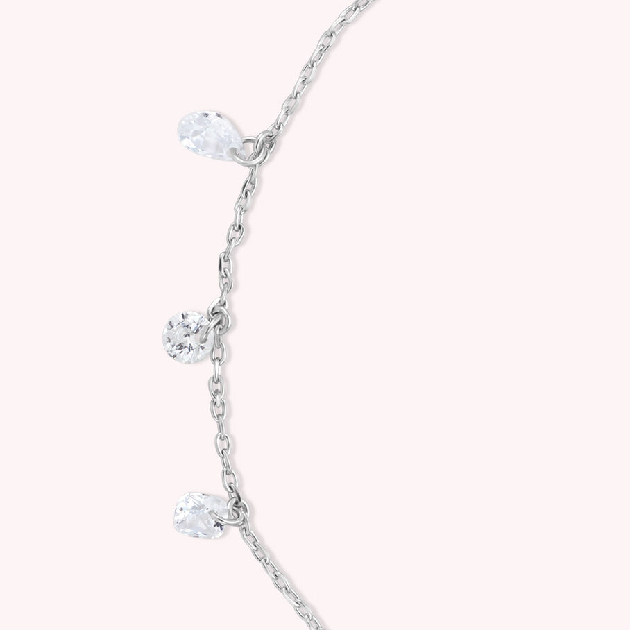 Bracelet souple PETILLE - Cristal / Argenté - Bracelets  | Agatha