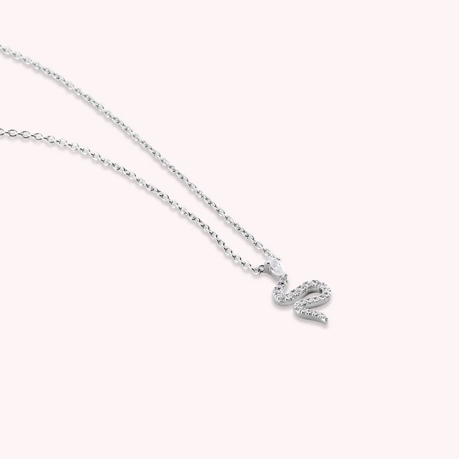 Collier ras du cou SNAKY - Cristal / Argenté - Colliers  | Agatha