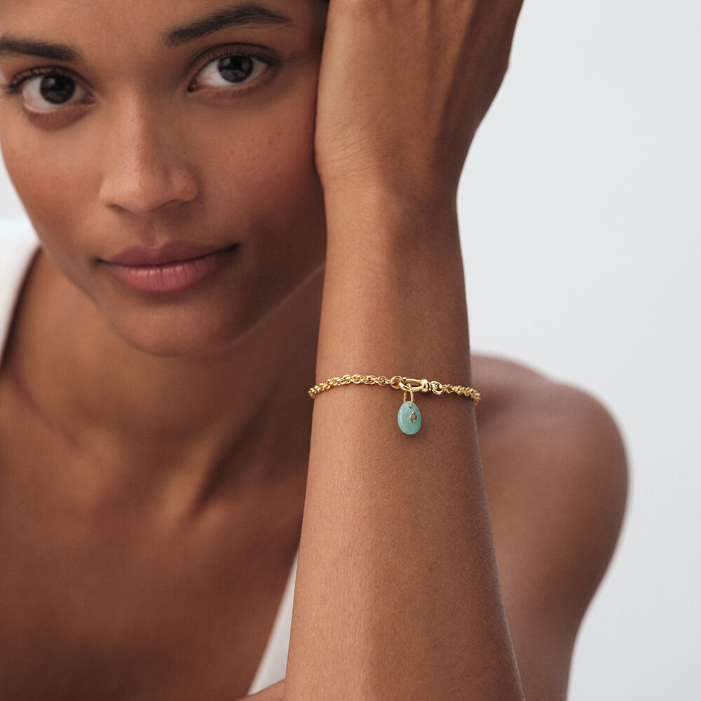 Bracelet souple TALISMANS - Doré - Bracelets fantaisie  | Agatha