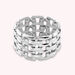 Bague large MINUIT - Argenté - Bagues  | Agatha