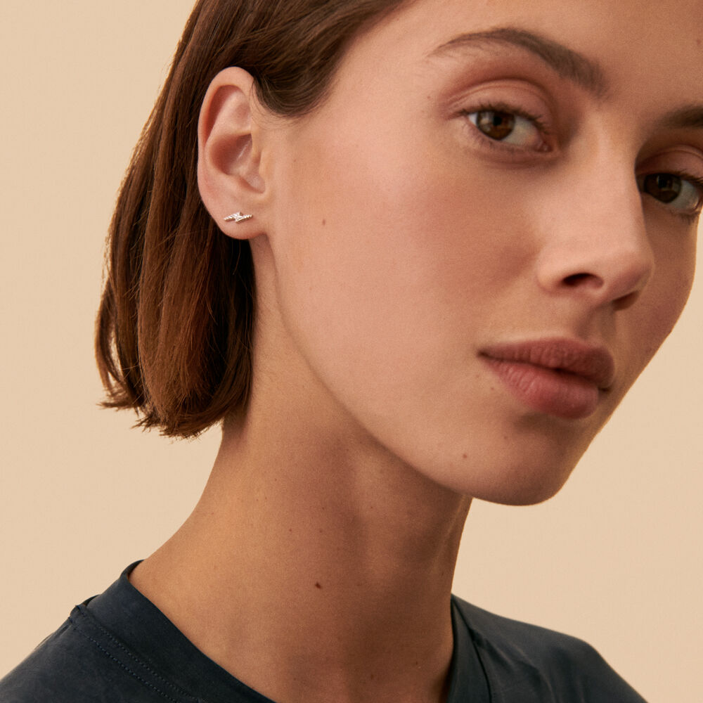 Piercing puce ECLAIR - Cristal / Argenté - Piercings  | Agatha