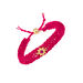 Bracelet cordon BAIA - Fuchsia / Doré - Bracelets  | Agatha