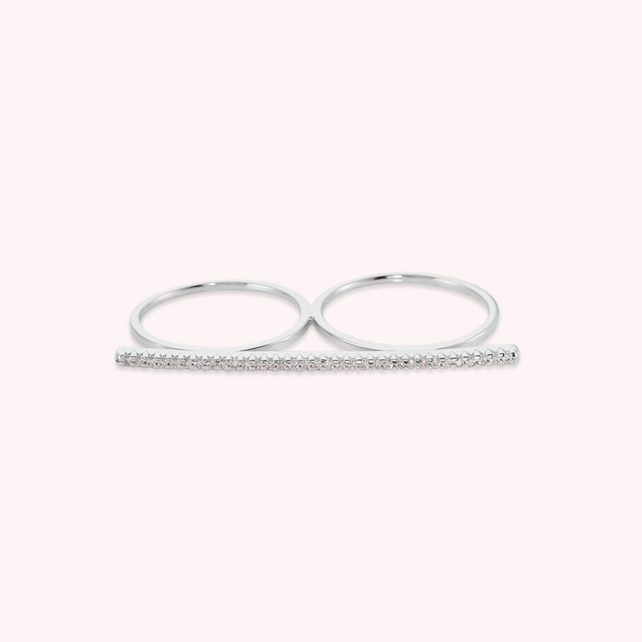 Bague fine PRECIOUS - Cristal / Argenté - Bagues  | Agatha