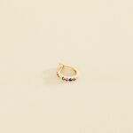 Piercing créole COLORFUL - Multicolore / Doré - Piercings  | Agatha