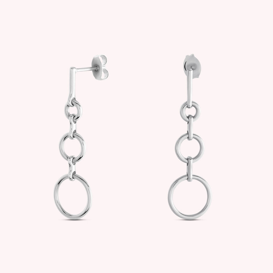 Boucles d'oreilles pendantes PHILRING - Argenté - Boucles d'oreilles  | Agatha