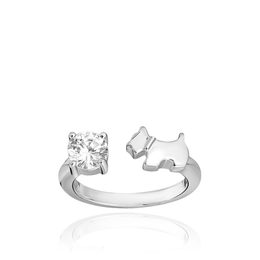 Bague fine BARBARA - Cristal / Argenté - Bagues  | Agatha