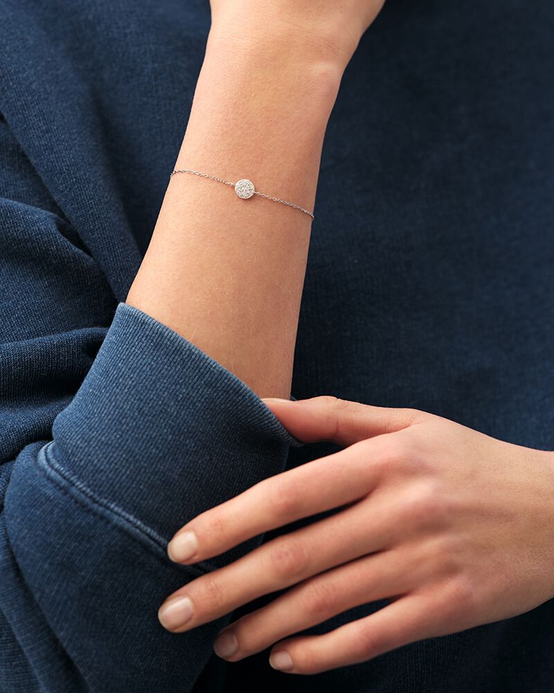 Bracelet souple CRYSTAL - Cristal / Argenté - Bracelets fantaisie  | Agatha Bracelet souple CRYSTAL - Cristal / Argenté - Bracelets fantaisie  | Agatha