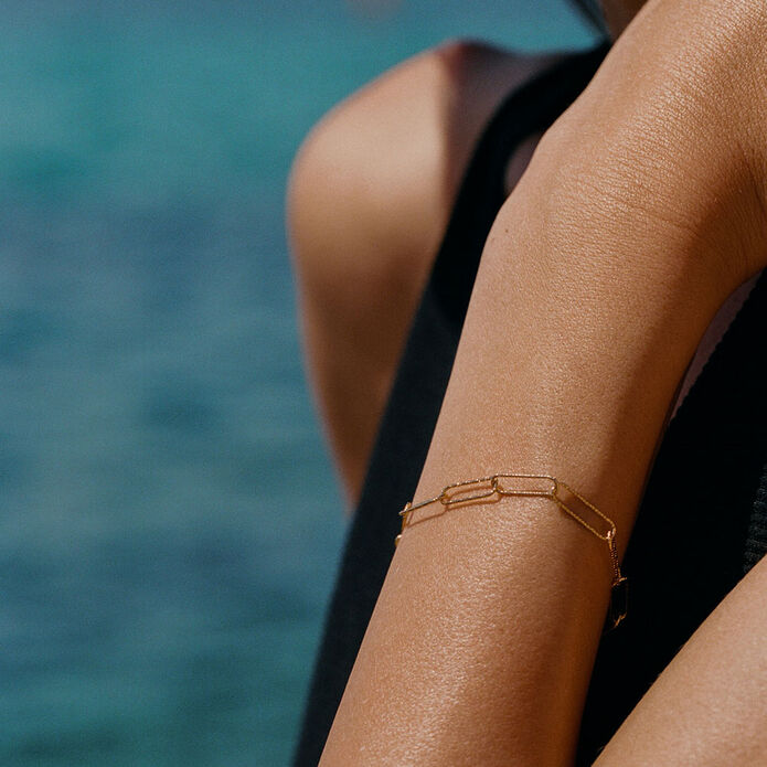 Bracelet souple ARGENT - Doré - Bracelets  | Agatha