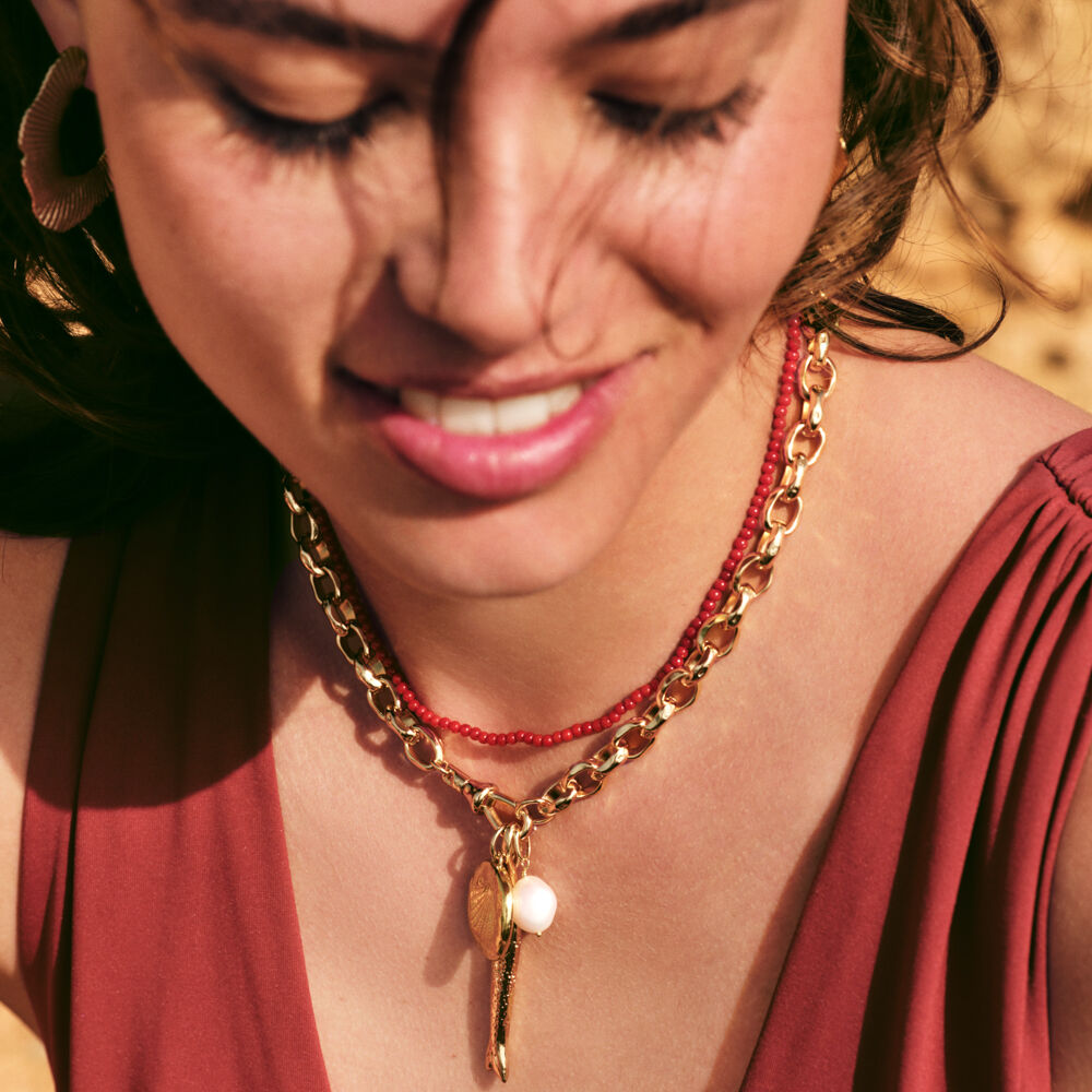 Collier ras du cou PIERRES NATURELLES - Corail - Colliers fantaisie  | Agatha