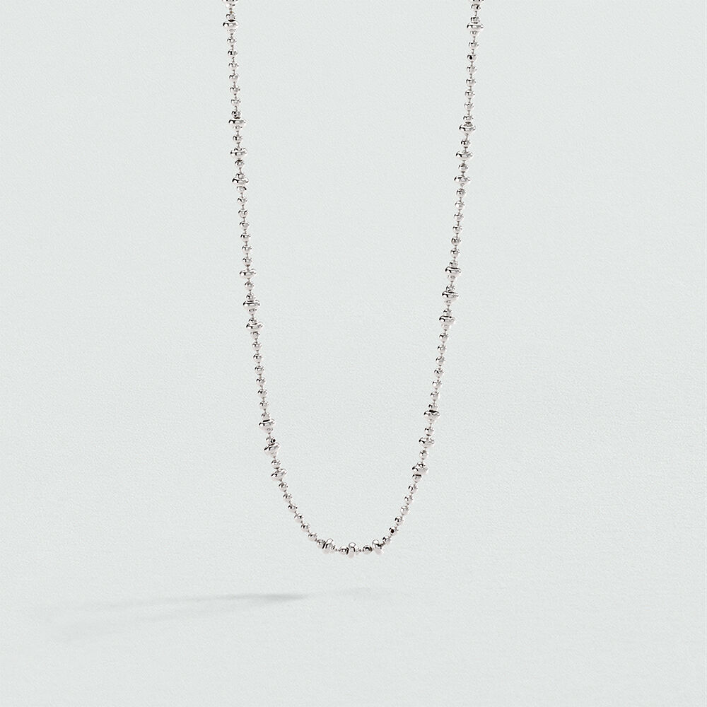 Collier ras du cou CHA&Icirc;NE BOULE - Argent&eacute; - Colliers ras du cou  | Agatha