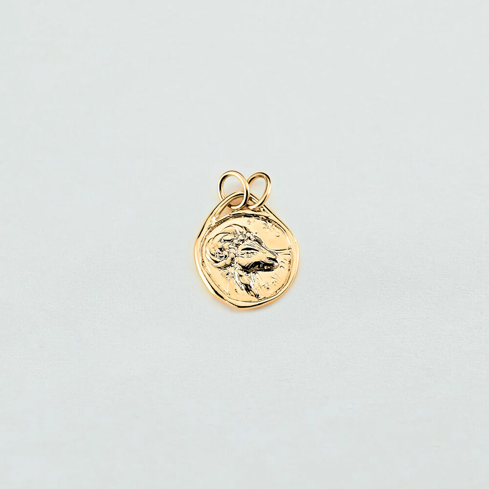 Pendentif BELIER ZODIAQUE - Doré - Bijoux sans pierre  | Agatha
