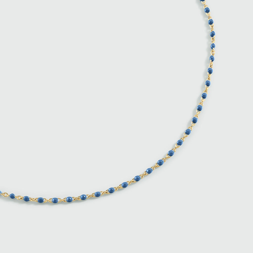 Collier ras du cou SMARTY - Bleu / Doré - Colliers ras du cou  | Agatha