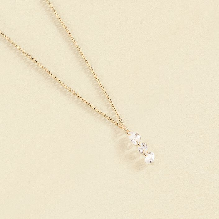 Collier ras du cou PETILLE - Cristal / Doré - Colliers  | Agatha