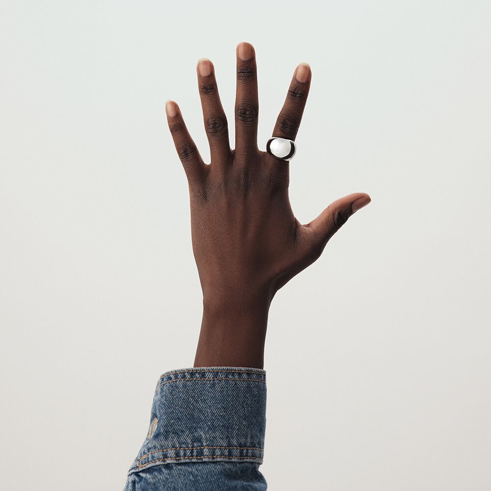 Bague large DANAE - Argent&eacute; - Bagues fantaisie  | Agatha