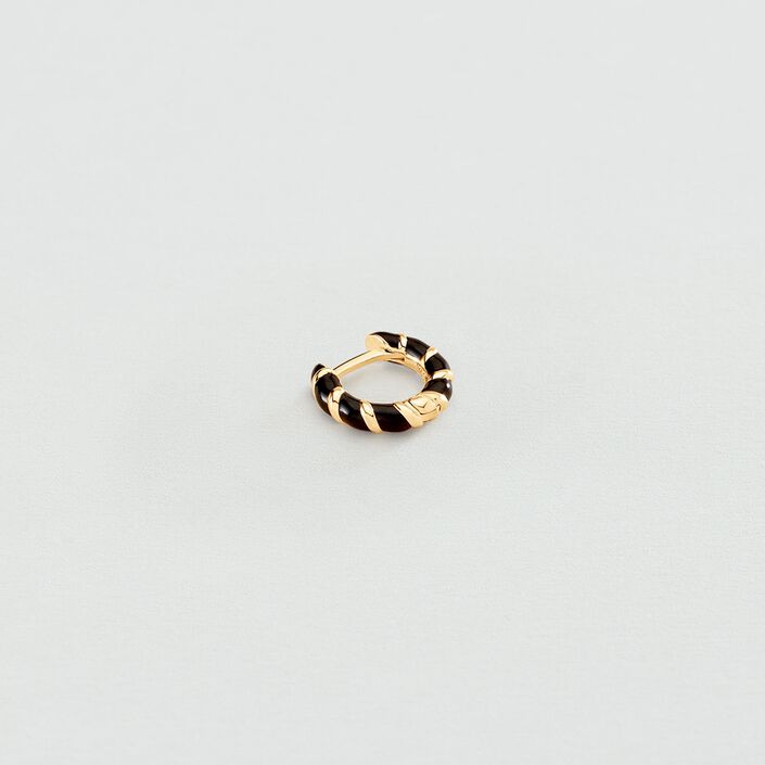 Piercing créole MIX& MATCH - Noir / Doré - Piercings  | Agatha