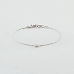 Bracelet souple GLORIA - Cristal / Argenté - Bracelets  | Agatha