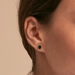 Boucles d'oreilles puces ATMA - Onyx/ vert - Boucles d'oreilles puces  | Agatha