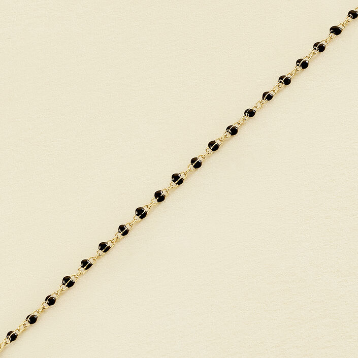Bracelet souple SMARTY - Noir / Doré - Bracelets  | Agatha