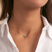 Collier ras du cou ATMA - Amazonite/ jaune - Colliers  | Agatha