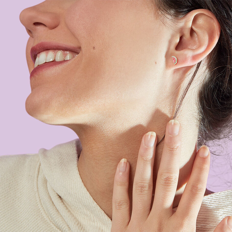 Piercing puce MIX & MATCH - Rose / Doré - Piercings  | Agatha