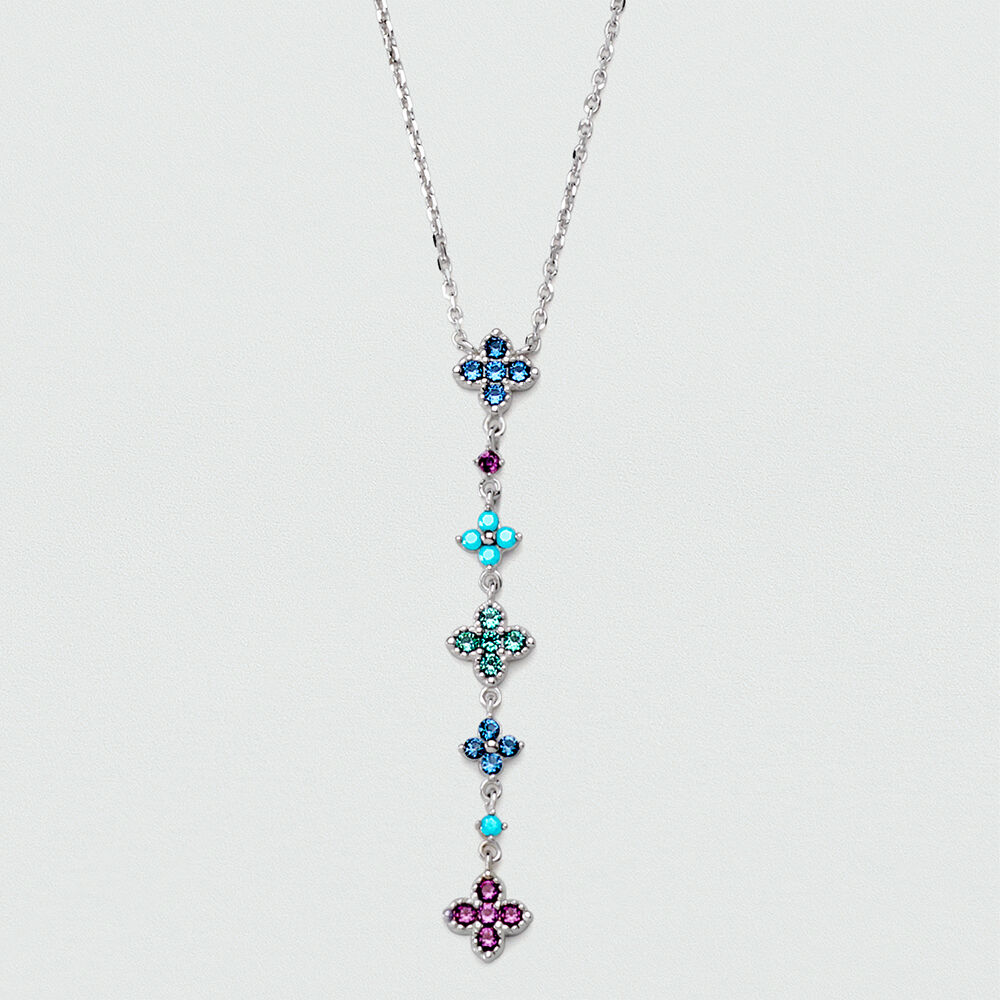 Collier ras du cou BELOVED - Multicolore / Argent&eacute; - Colliers ras du cou  | Agatha